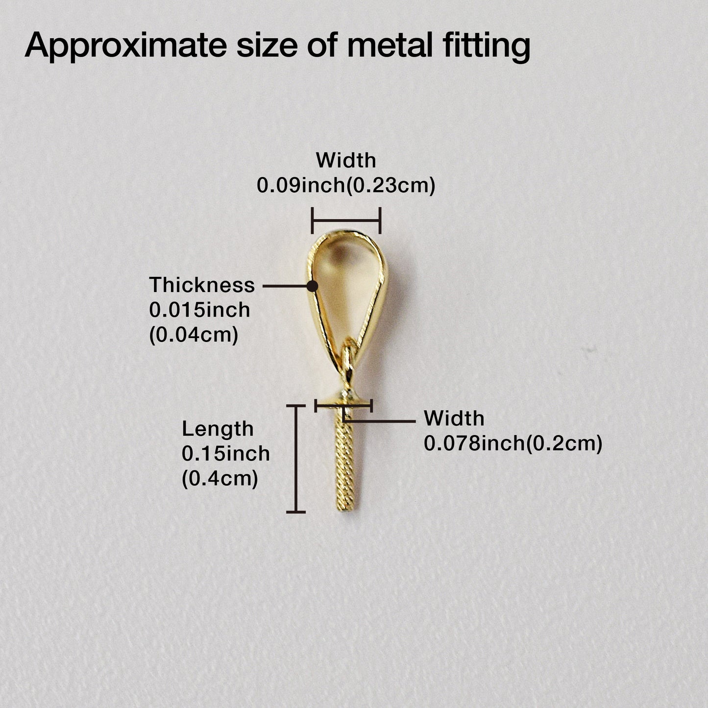 Only metal fittings K18YG Pendant top SDM0002