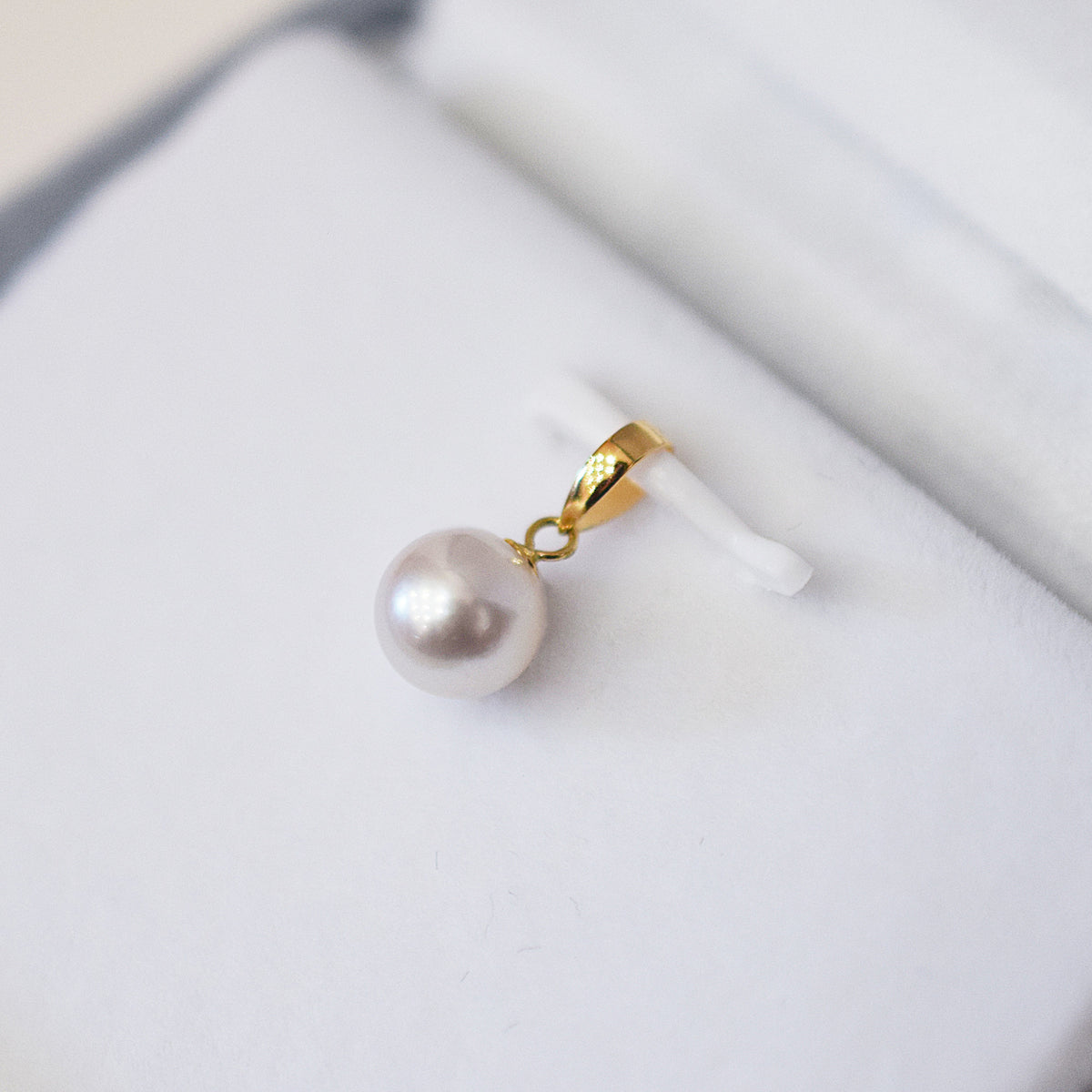 【K18YG / K18WG】Pendant top Only Hanadama rank Rare White pink 5.5mm - 6.5mm Akoya Pearl Japan Akoyapearl birthday あこや 真珠 日本 reenspearl