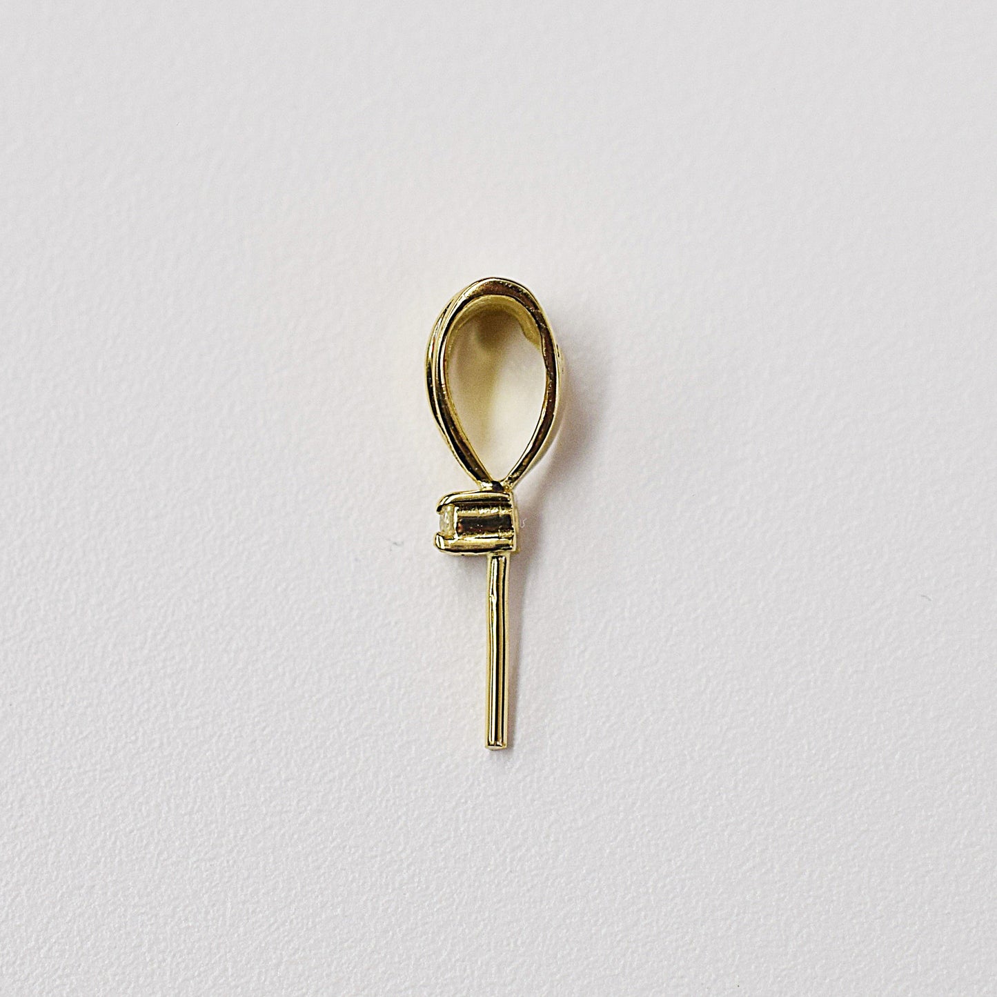 Only metal fittings 0.01ct K18YG Diamond Pendant top RP00041
