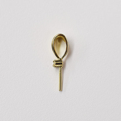Only metal fittings 0.01ct K18YG Diamond Pendant top RP00041