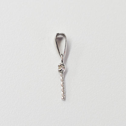 Only metal fittings 0.01ct K18WG Diamond Pendant top SIK0007