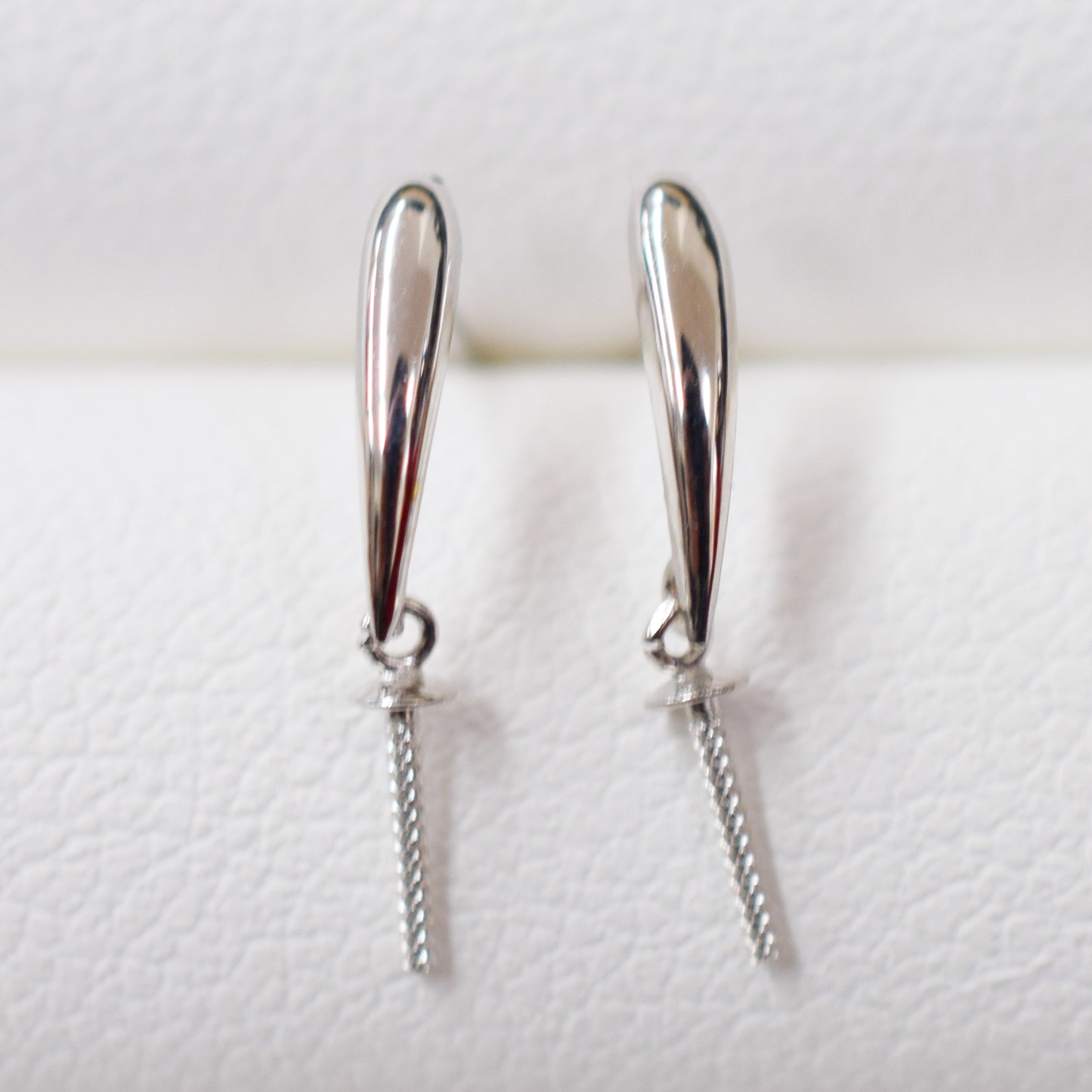 Only metal fittings K14WG stud earring Metal fitting Recommended for pearls under 9mm