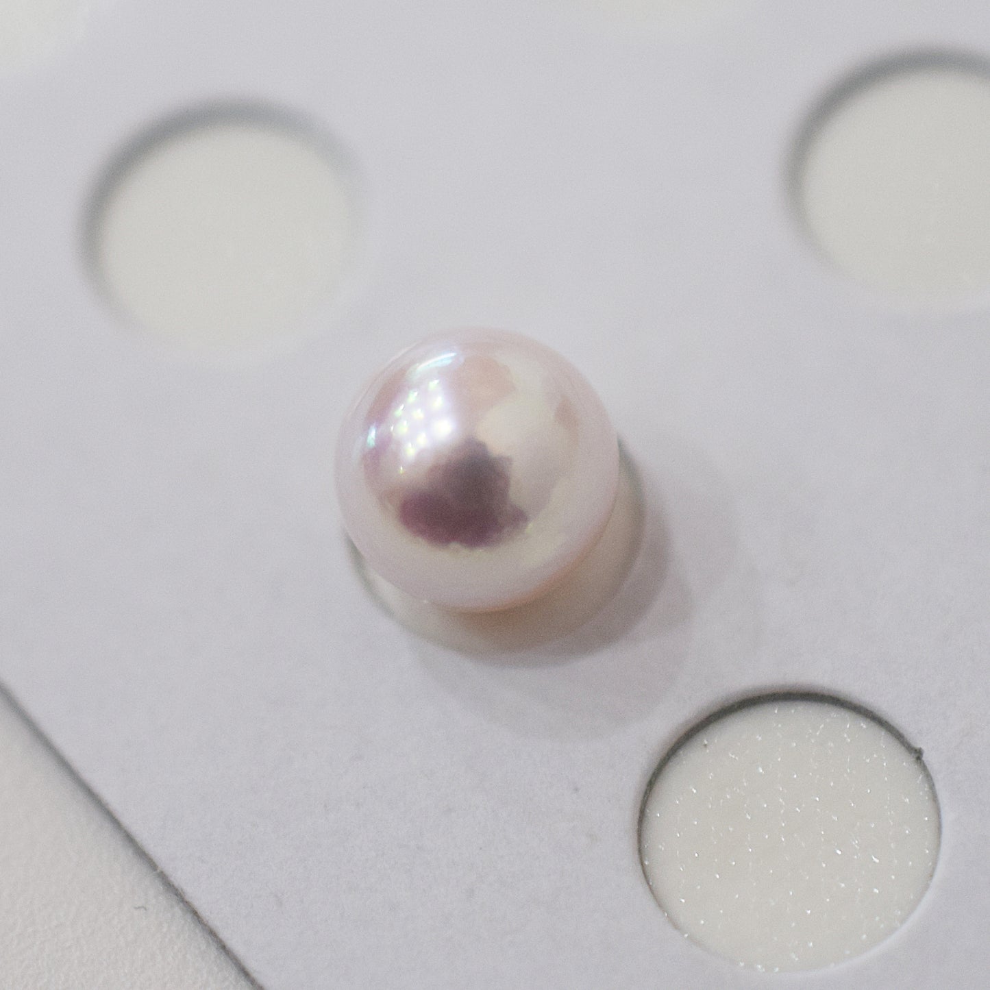 ［Custom-made］(1)White pink 7.5mm - 8mm akoya pearl Triangle Ear Cuff, (2)atural color 8.5mm - 9mm SV925 Ear Cuff