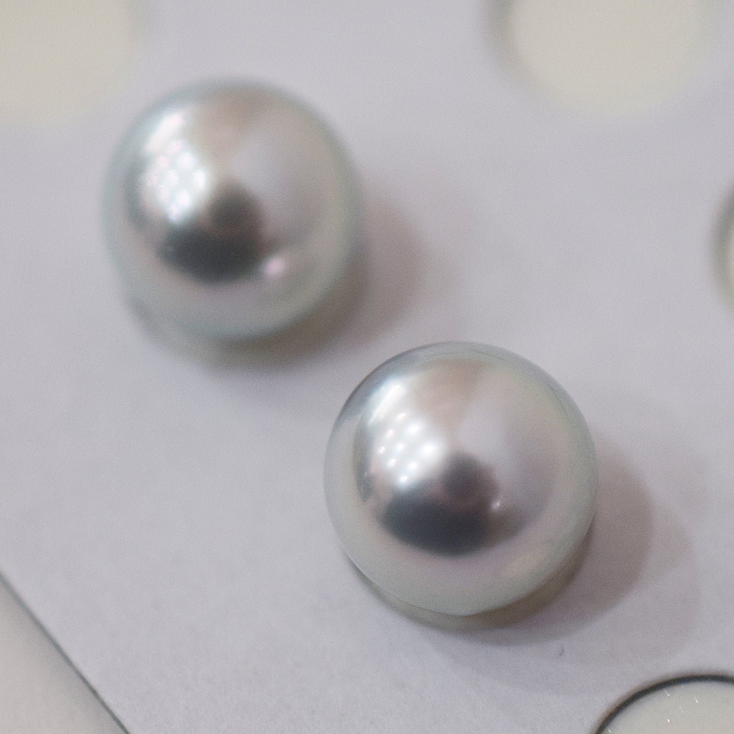 A rank Natural color 8.5mm -  9mm 1pair 2pc Loose Real akoya pearl Japan Japanese Seawater reenspearl あこや 真珠 日本