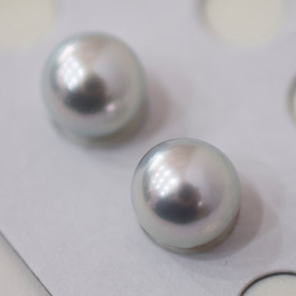 A rank Natural color 8.5mm -  9mm 1pair 2pc Loose Real akoya pearl Japan Japanese Seawater reenspearl あこや 真珠 日本