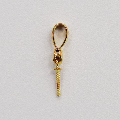 Only metal fittings 0.01ct K18YG Diamond Pendant top RP0007