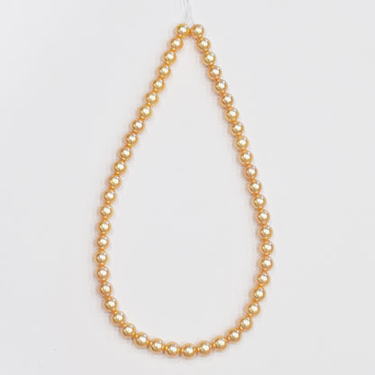 Limited to actual item Necklace Gold Dyed color akoya pearl 8mm - 8.5mm seawater Pearl From Japan 16.1inch 41cm starand choker reenspearl
