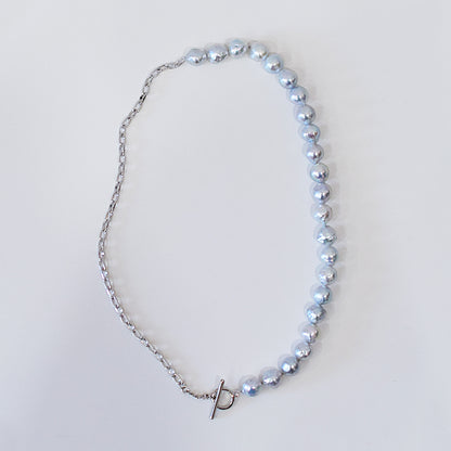 Limited to actual item Necklace Natural color Baroque 9mm - 10mm Real Akoya Pearl From Japan 17.5inch starand choker Japanese akoyapearl