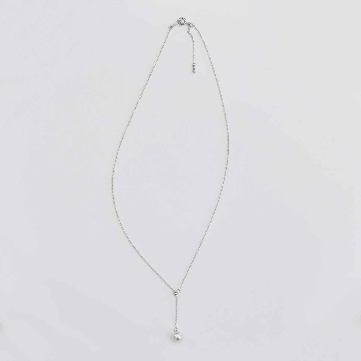 【SV925】Rare White pink 7.5mm - 8.5mm Seawater Real Akoya Pearl Azuki necklace AkoyaPearl Japan あこや 真珠