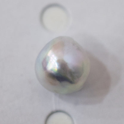 Pendant top Only Natural color 9.8mm Baroque pearl 1pc real akoya pearl Japan Japanese reenspearl あこや 真珠