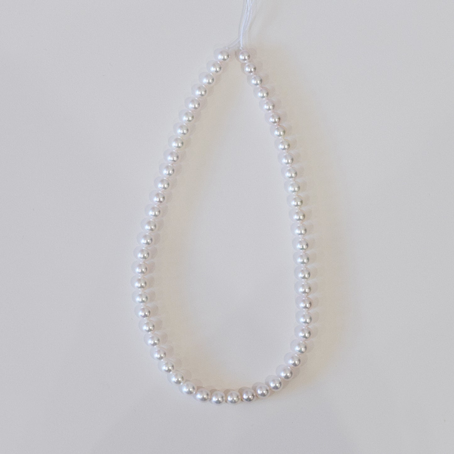 Actual product Hanadama rank white pink 7mm - 7.5mm Sea Real Akoya pearl strand choker necklace Japan Japanese Seawater Silver925