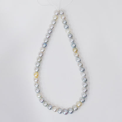Limited to actual item Necklace Natural multi color 9mm - 9.7mm Real Akoya Pearl From Japan 16.7inch 42.5cm starand choker reenspearl
