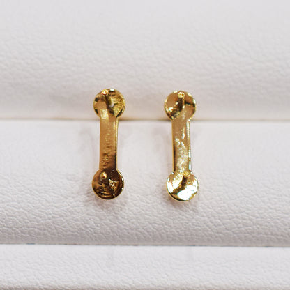 Only metal fittings K18YG stud earring Metal fitting Recommended for pearls 5mm - 8mm
