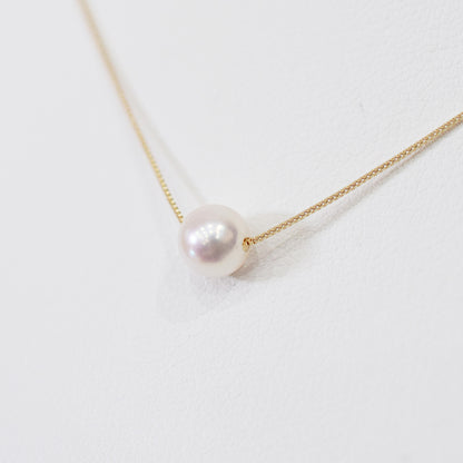 【K10 / K18】Rare White pink 5.5mm - 6.5mm Seawater Real Akoya Pearl necklace AkoyaPearl Japan あこや 真珠