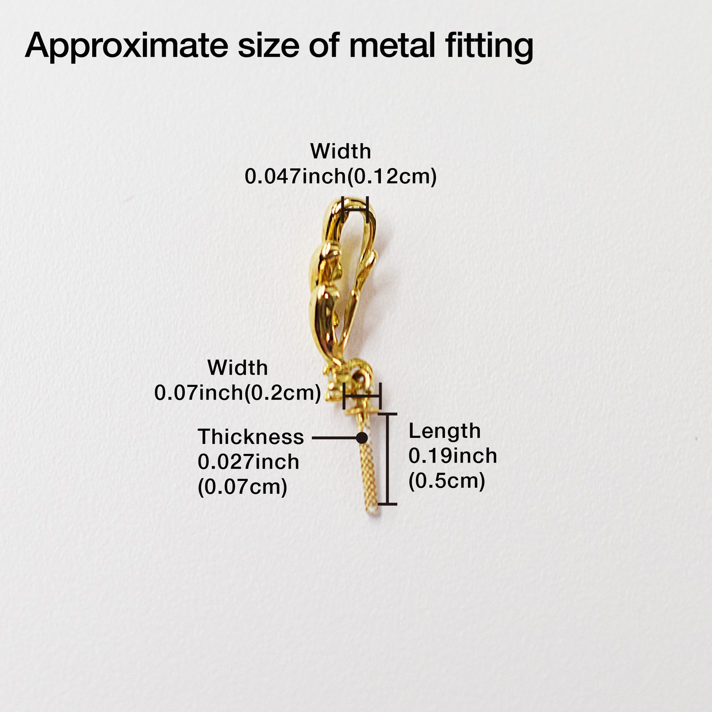 Only metal fittings 0.01ct K18YG Diamond Pendant top RP00021