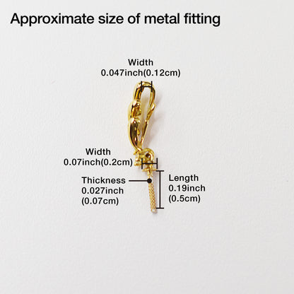 Only metal fittings 0.01ct K18YG Diamond Pendant top RP00021