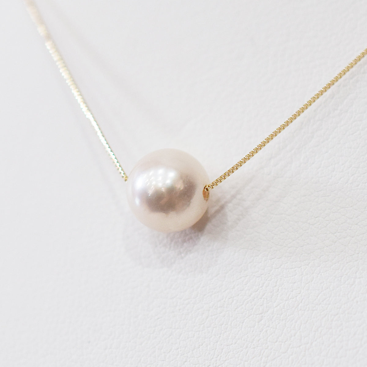 【K10 / K18】Rare White pink 7.5mm - 8.5mm Seawater Real Akoya Pearl necklace AkoyaPearl Japan あこや 真珠