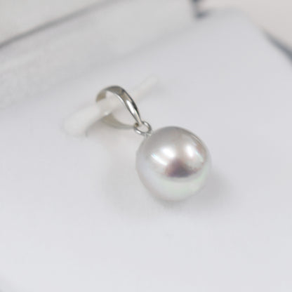 【K18YG / K18WG】Pendant top Only Madama rank 8.5mm - 9mm Natural color Akoya Pearl Japan Akoyapearl birthday あこや 真珠 日本
