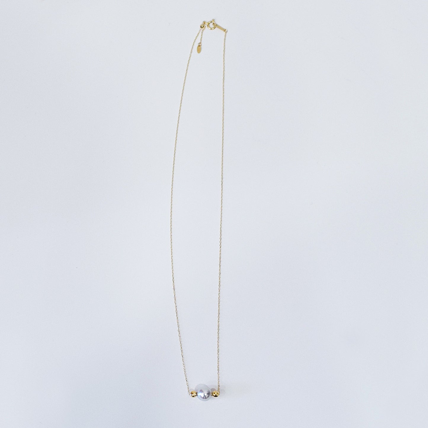 Actual product Actual product 8mm Akoya Queen Certificate from the Pearl Science Laboratory Natural color necklace K18YG Japan reenspearl SS-330089