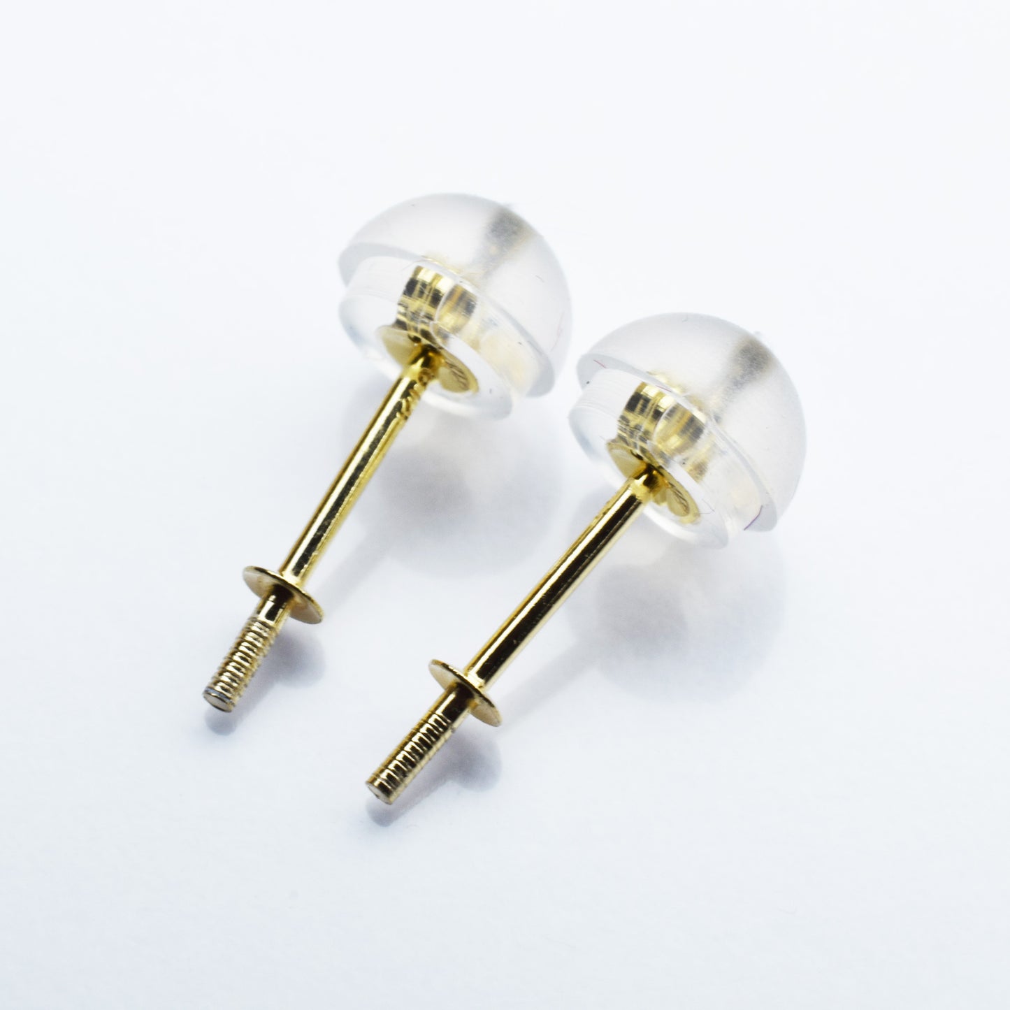 Only metal fittings K18YG stud earring Metal fitting Recommended for pearls under 9mm