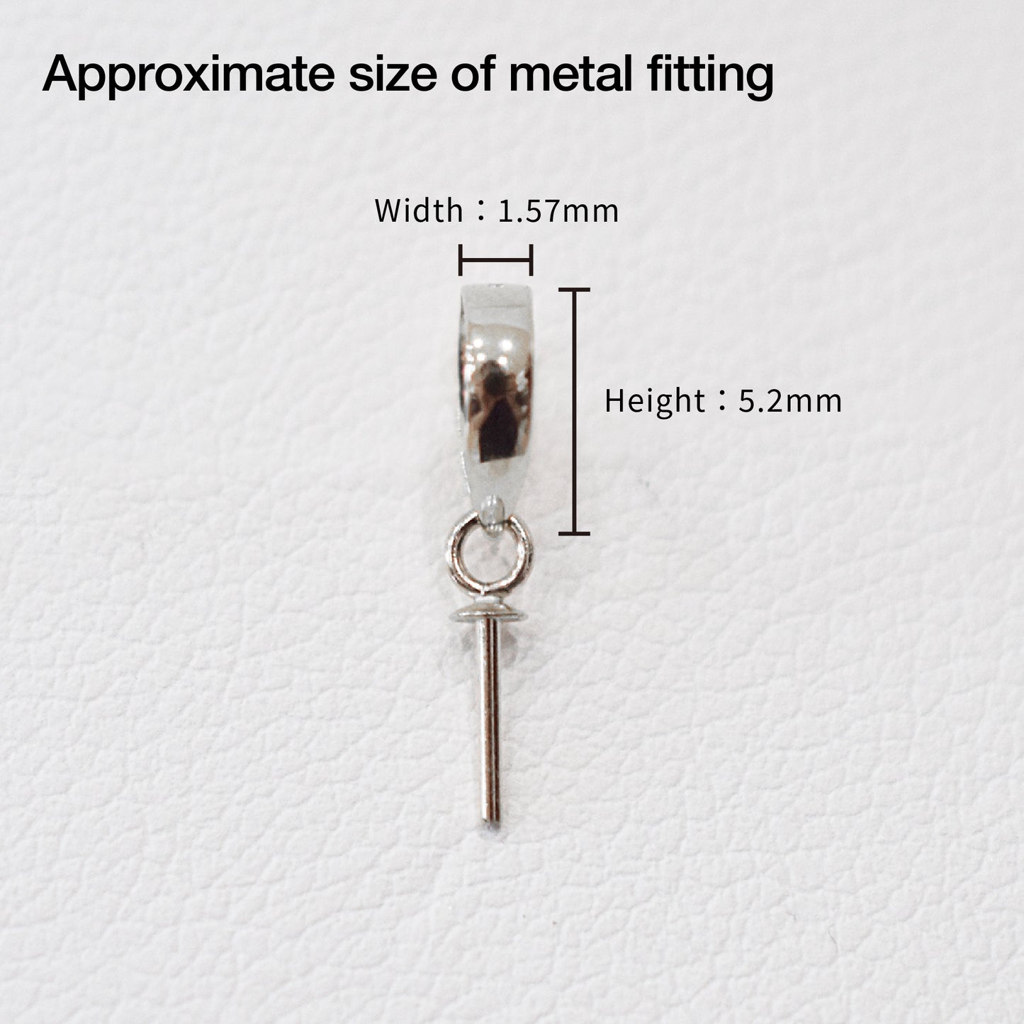 Only metal fittings K18WG Pendant top S size