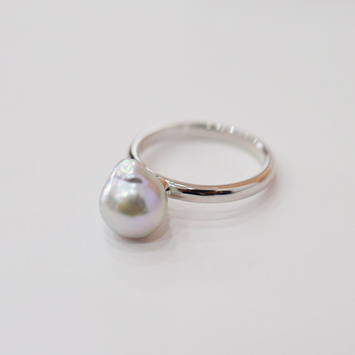 ［You can choose the pearl］Akoya Baroque pearl 8mm - 9mm Natural color Ring Sea Real akoya pearl From Japan 1pc pearl SV925 Silver reenspearl akoyapearl ring