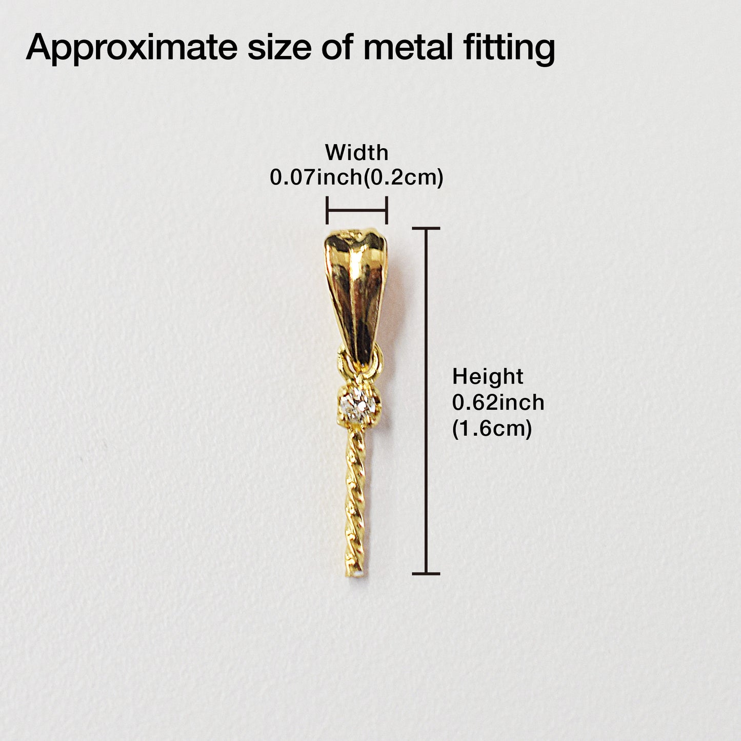 Only metal fittings 0.01ct K18YG Diamond Pendant top SIK0005