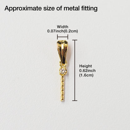 Only metal fittings 0.01ct K18YG Diamond Pendant top SIK0005