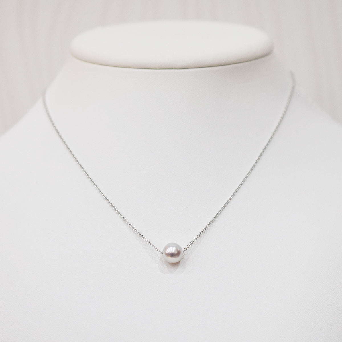 【SV925】Rare Natural color 8mm - 9mm Seawater Real Akoya Pearl necklace AkoyaPearl Japan あこや 真珠