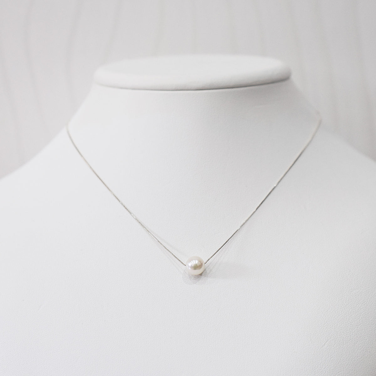【K10 / K18】Rare White pink 7.5mm - 8.5mm Seawater Real Akoya Pearl necklace AkoyaPearl Japan あこや 真珠