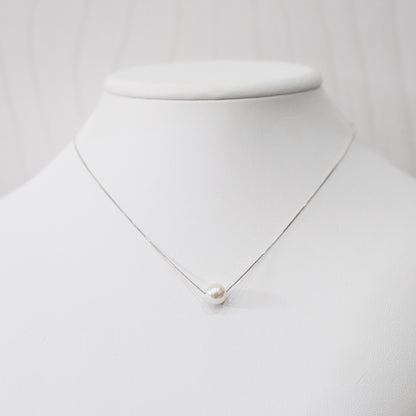 【K10 / K18】Rare White pink 7.5mm - 8.5mm Seawater Real Akoya Pearl necklace AkoyaPearl Japan あこや 真珠