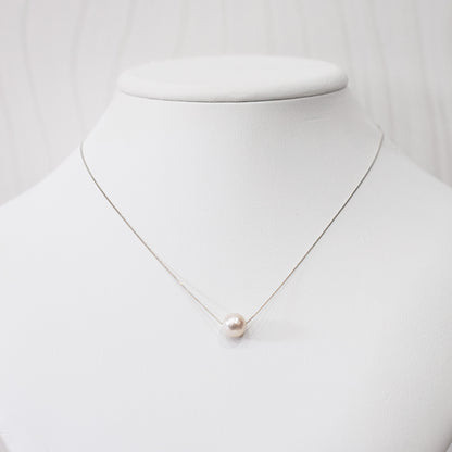 【K10 / K18】Rare White pink 7.5mm - 8.5mm Seawater Real Akoya Pearl necklace AkoyaPearl Japan あこや 真珠