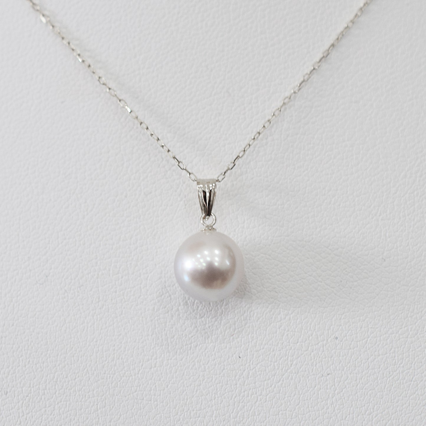 【K18YG / K18WG】Ultra Rare Natural 8mm - 9mm Madama rank Akoya Pearl Japan Akoyapearl Pendant Necklace birthday あこや 真珠 日本