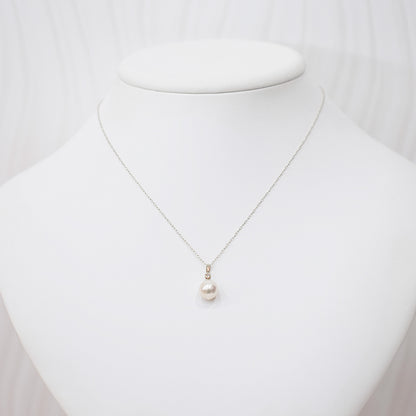 【K18YG / K14WG】Hanadama rank White pink 8mm - 9.5mm Diamond pendant necklace Akoya Pearl Real Japan Seawater pearl