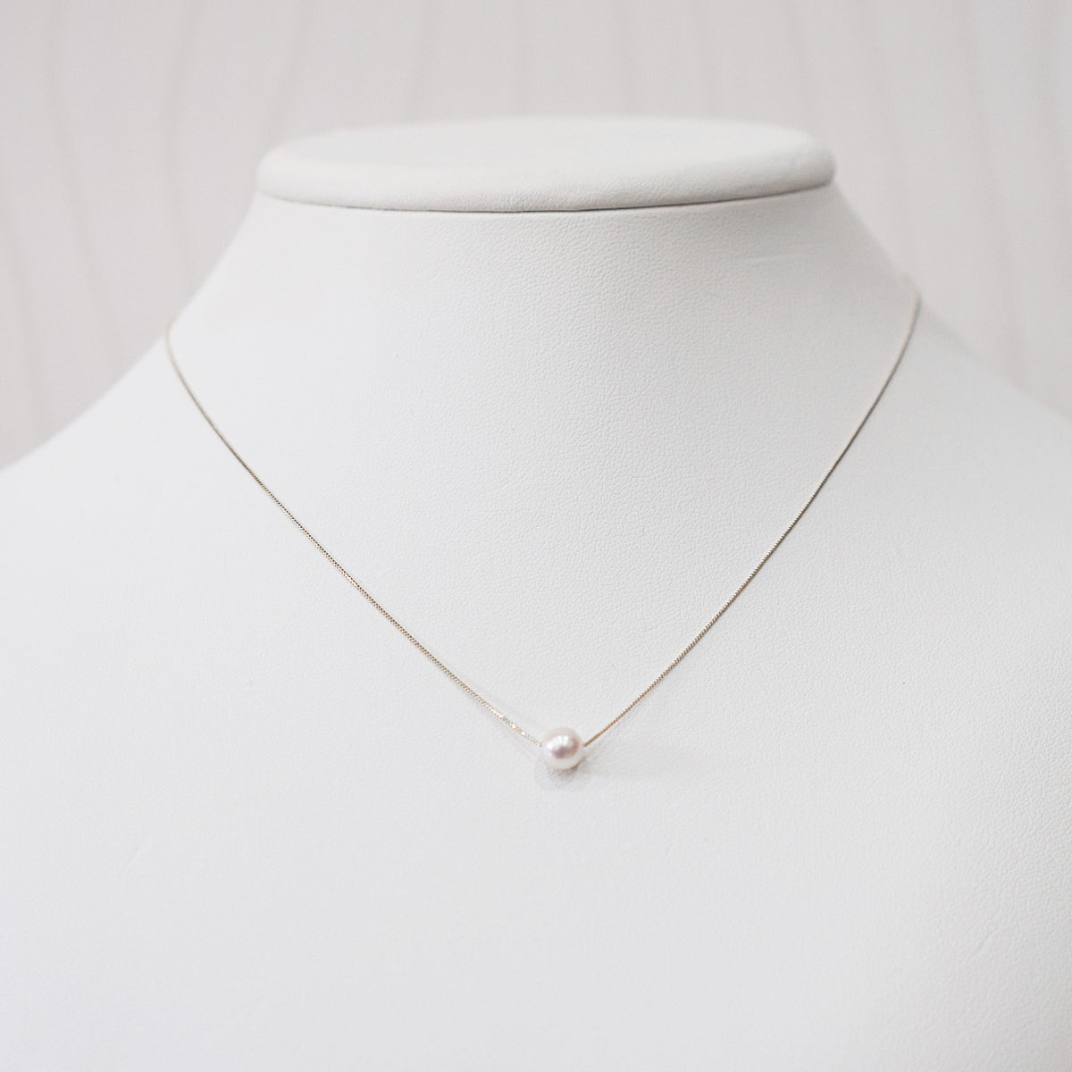 【K10 / K18】Rare White pink 5.5mm - 6.5mm Seawater Real Akoya Pearl necklace AkoyaPearl Japan あこや 真珠