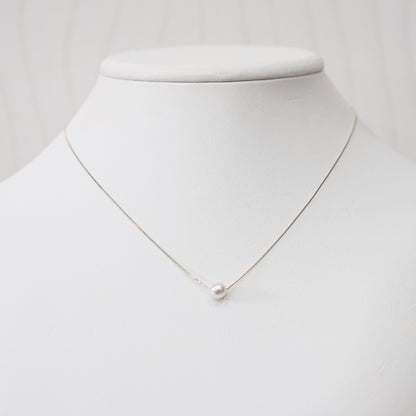 【K10 / K18】Rare White pink 5.5mm - 6.5mm Seawater Real Akoya Pearl necklace AkoyaPearl Japan あこや 真珠