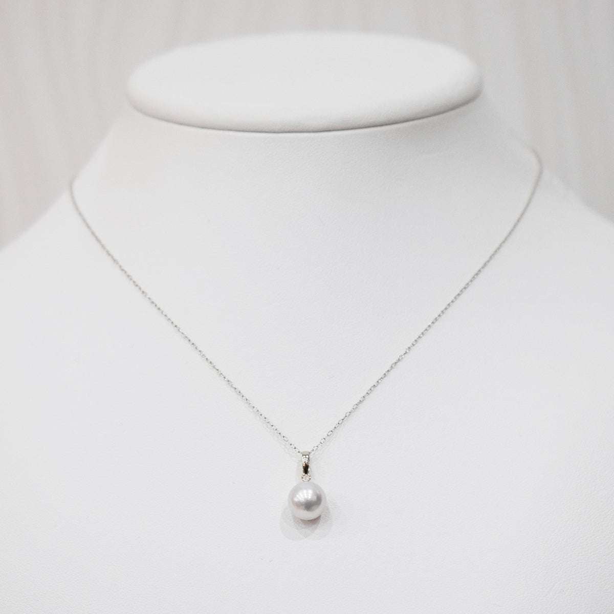 【K10 / K18】Rare Natural color 8.5mm - 9.5mm pendant necklace Akoya Pearl Real Japan Seawater pearl reenspearl akoyapearl 日本産 熊本 天草