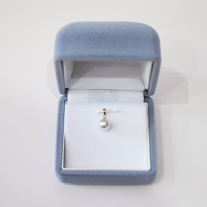 【K18YG / K18WG】Pendant top Only AAA Aurora Tennyo color Rare White pink 7.5mm - 8.5mm Akoya Pearl Japan Akoyapearl birthday あこや 真珠 日本 reenspearl
