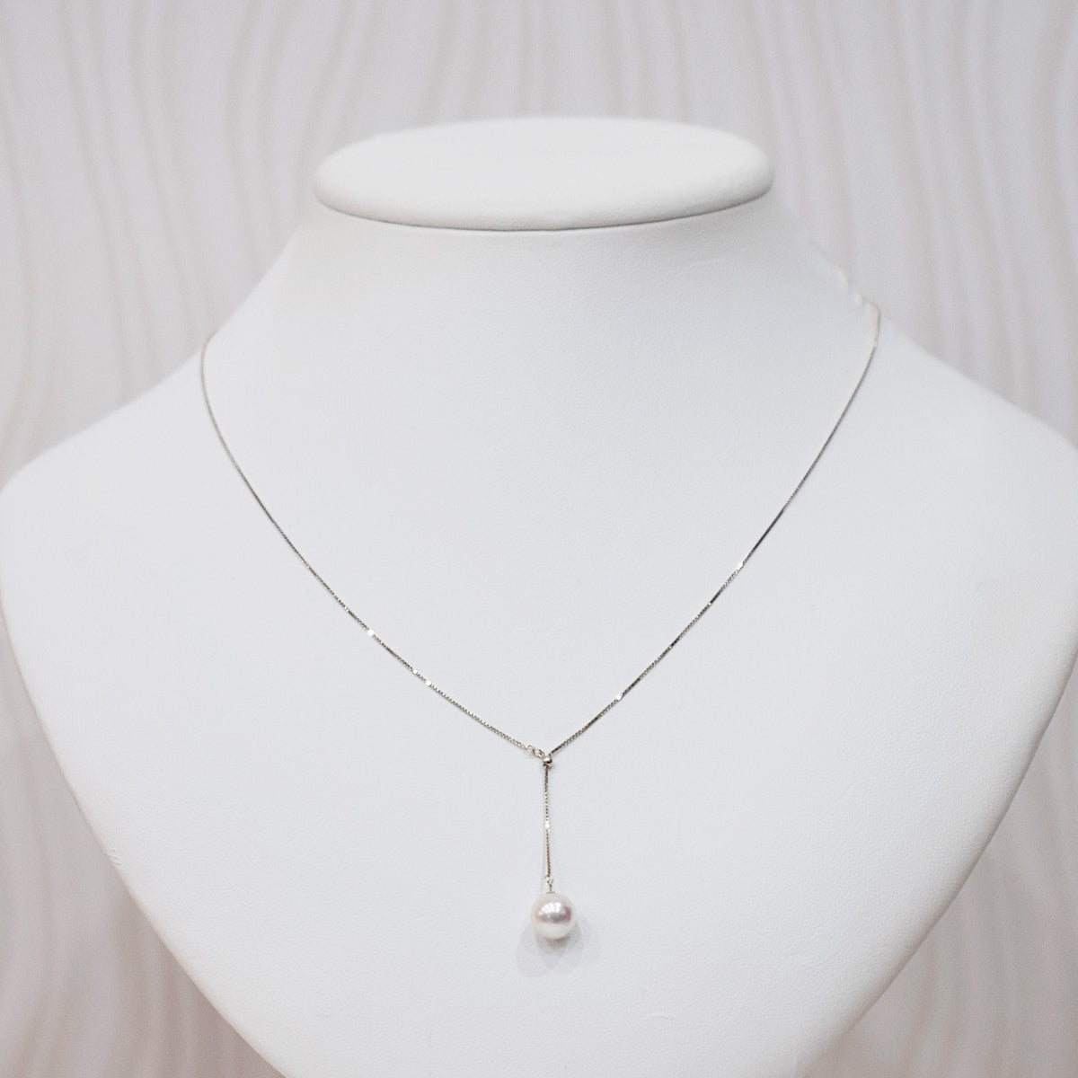 【K10 / K18 / Pt850】Rare White pink 7.5mm - 8.5mm Seawater Real Akoya Pearl Venetian necklace AkoyaPearl Japan あこや 真珠