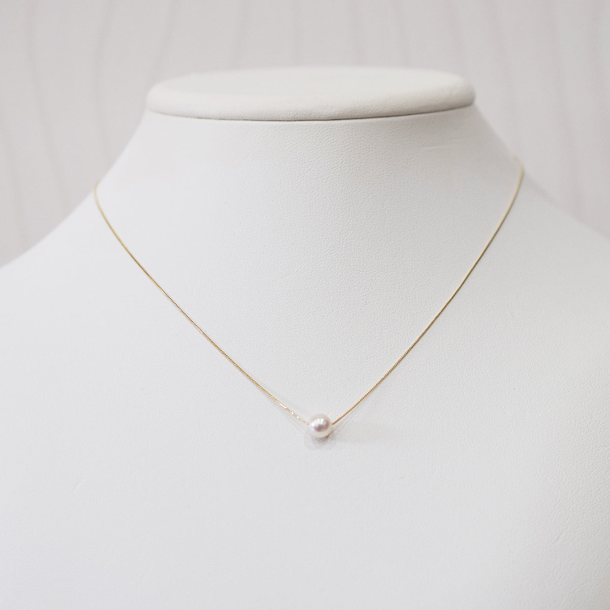 【K10 / K18】Rare White pink 5.5mm - 6.5mm Seawater Real Akoya Pearl necklace AkoyaPearl Japan あこや 真珠
