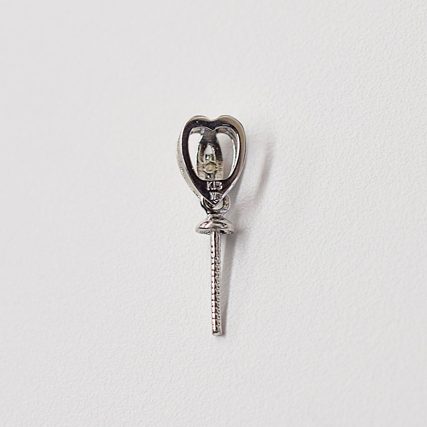 Only metal fittings 0.01ct K14WG Diamond Pendant top RP0009