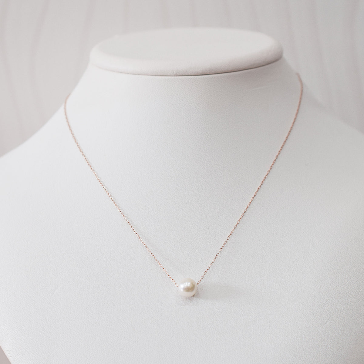 【K10 / K18】Rare White pink 7.5mm - 8.5mm Seawater Real Akoya Pearl necklace AkoyaPearl Japan あこや 真珠