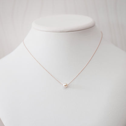 【K10 / K18】Rare White pink 5.5mm - 6.5mm Seawater Real Akoya Pearl necklace AkoyaPearl Japan あこや 真珠