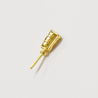 Only metal fittings 0.06ct K18YG Diamond Pendant top SIK00022