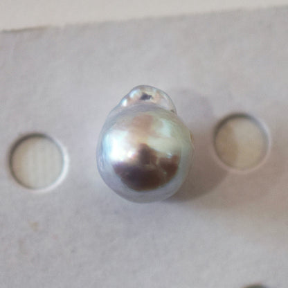 Actual product 10.3mm Necklace Natural color Seawater Real akoya Pearl Baroque Surgical Stainless Steel Japan reenspearl