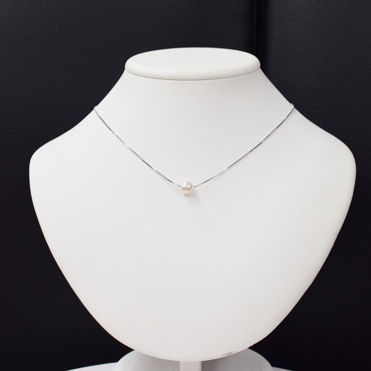 【SV925】Rare White pink 7.5mm - 8.5mm Seawater Real Akoya Pearl necklace AkoyaPearl Japan あこや 真珠
