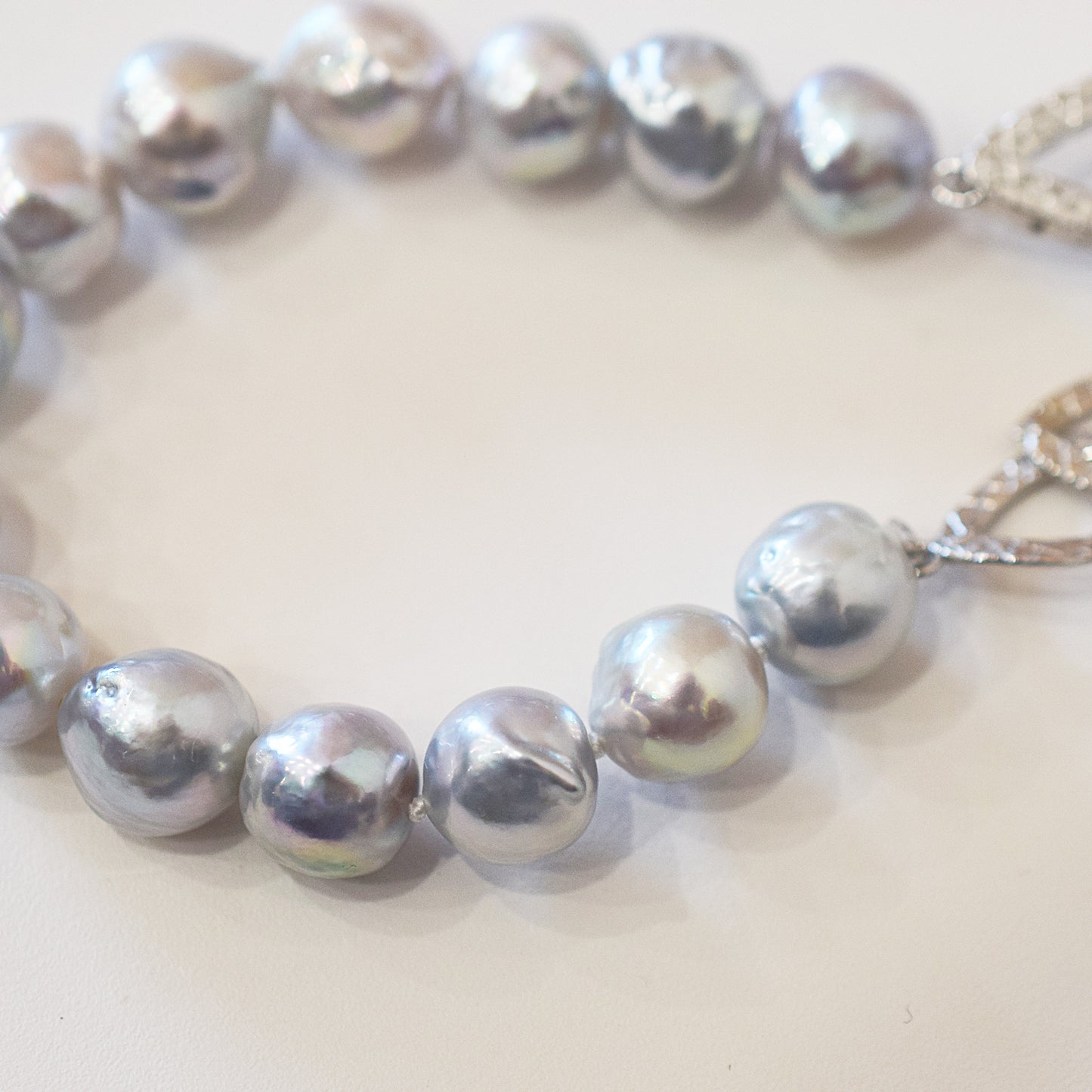Actual product 9mm - 10mm Natural color Baroque Akoya Pearl Bracelet 7.87inch Japan AkoyaPearl SV925 Wedding Japanese Seawater