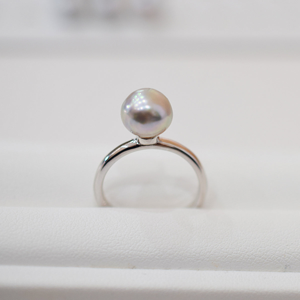 ［You can choose the pearl］Akoya Baroque pearl 8mm - 9mm Natural color Ring Sea Real akoya pearl From Japan 1pc pearl SV925 Silver reenspearl akoyapearl ring