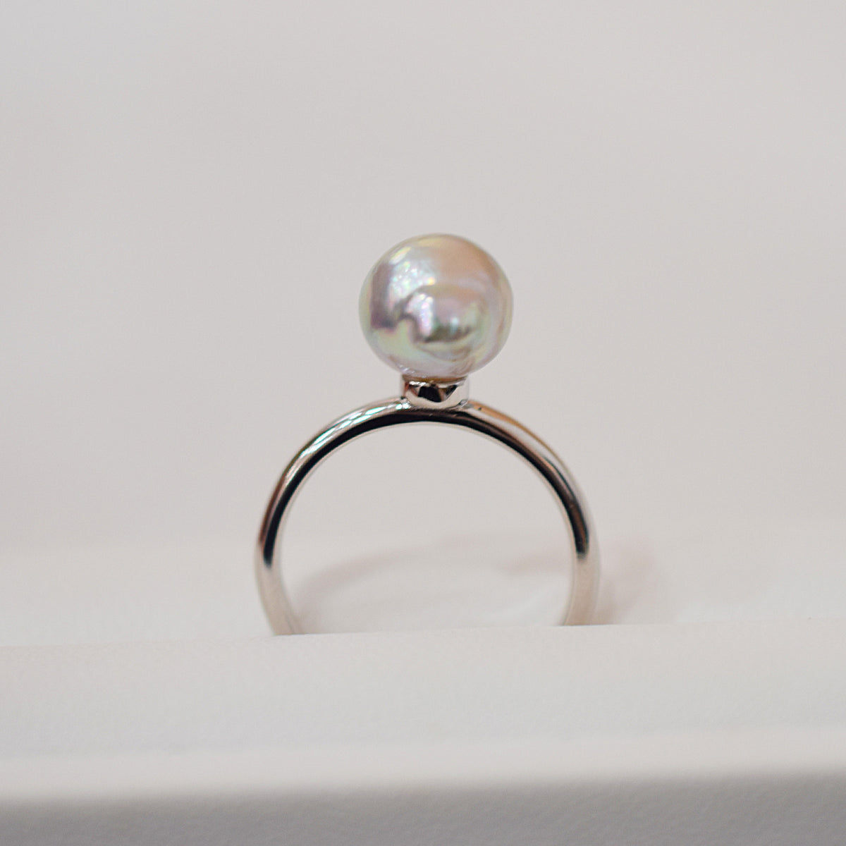 ［You can choose the pearl］Akoya Baroque pearl 8mm - 9mm Natural color Ring Sea Real akoya pearl From Japan 1pc pearl SV925 Silver reenspearl akoyapearl ring