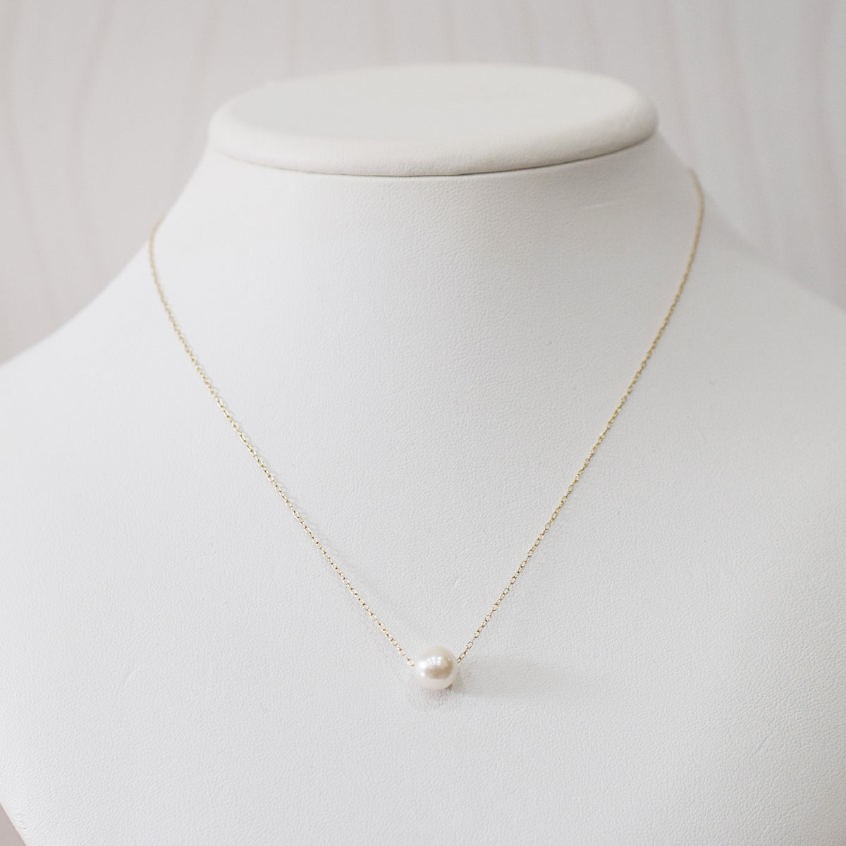 【K10 / K18】Rare White pink 7.5mm - 8.5mm Seawater Real Akoya Pearl necklace AkoyaPearl Japan あこや 真珠